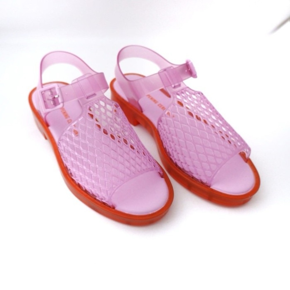 Melissa x Opening Ceremony Pink and Orange Women's Jelly Sandals size 7 - 8